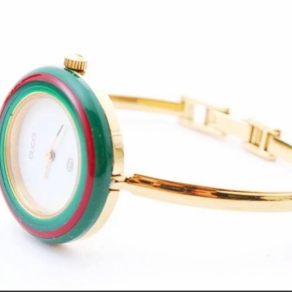 GUCCI 14k Gold Lated Rare Vintage WATCH โ๏ธ SO FUN AND COLORFUL. - Picture 3 of 7